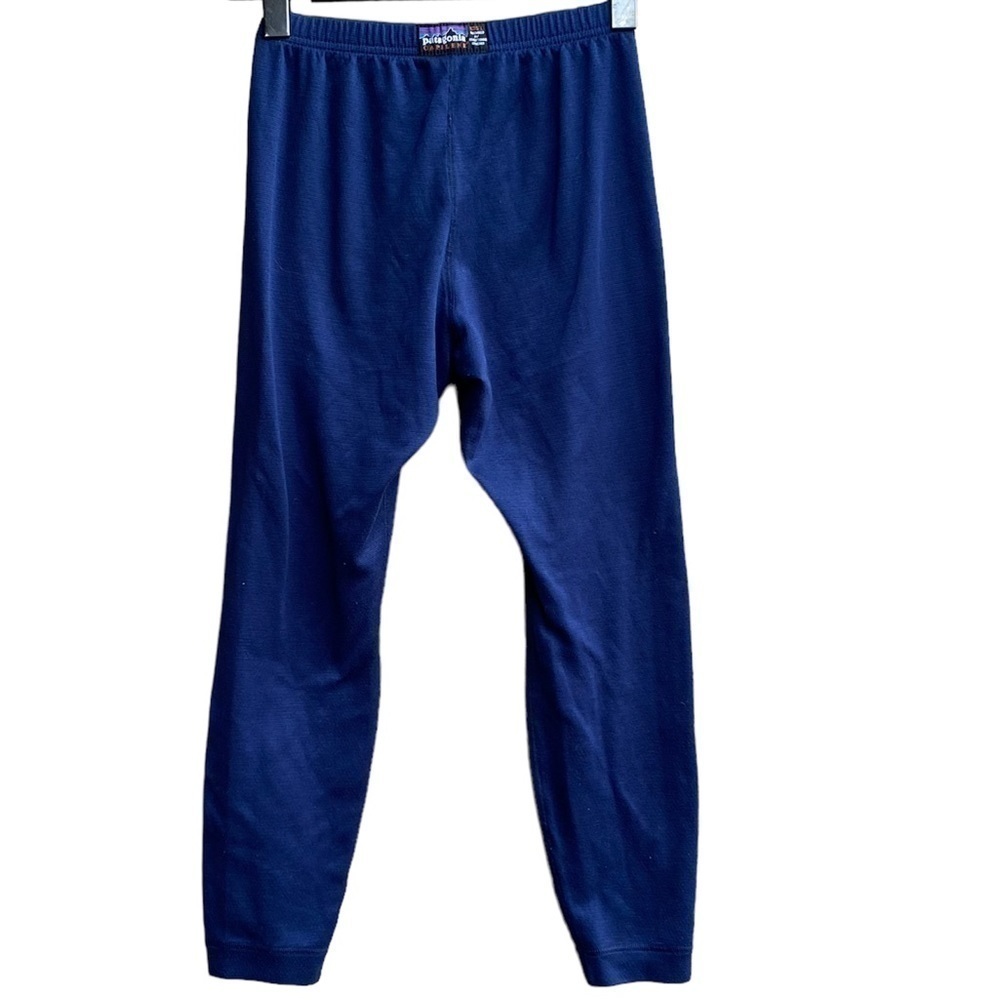 Patagonia Baselayer Thermal Pants Large Capilene Blue Winter